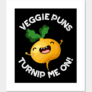 Veggie Puns Turnip Me On Funny Vegetable Pun Posters and Art